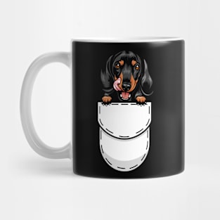 Funny Dachshund Pocket Dog Mug